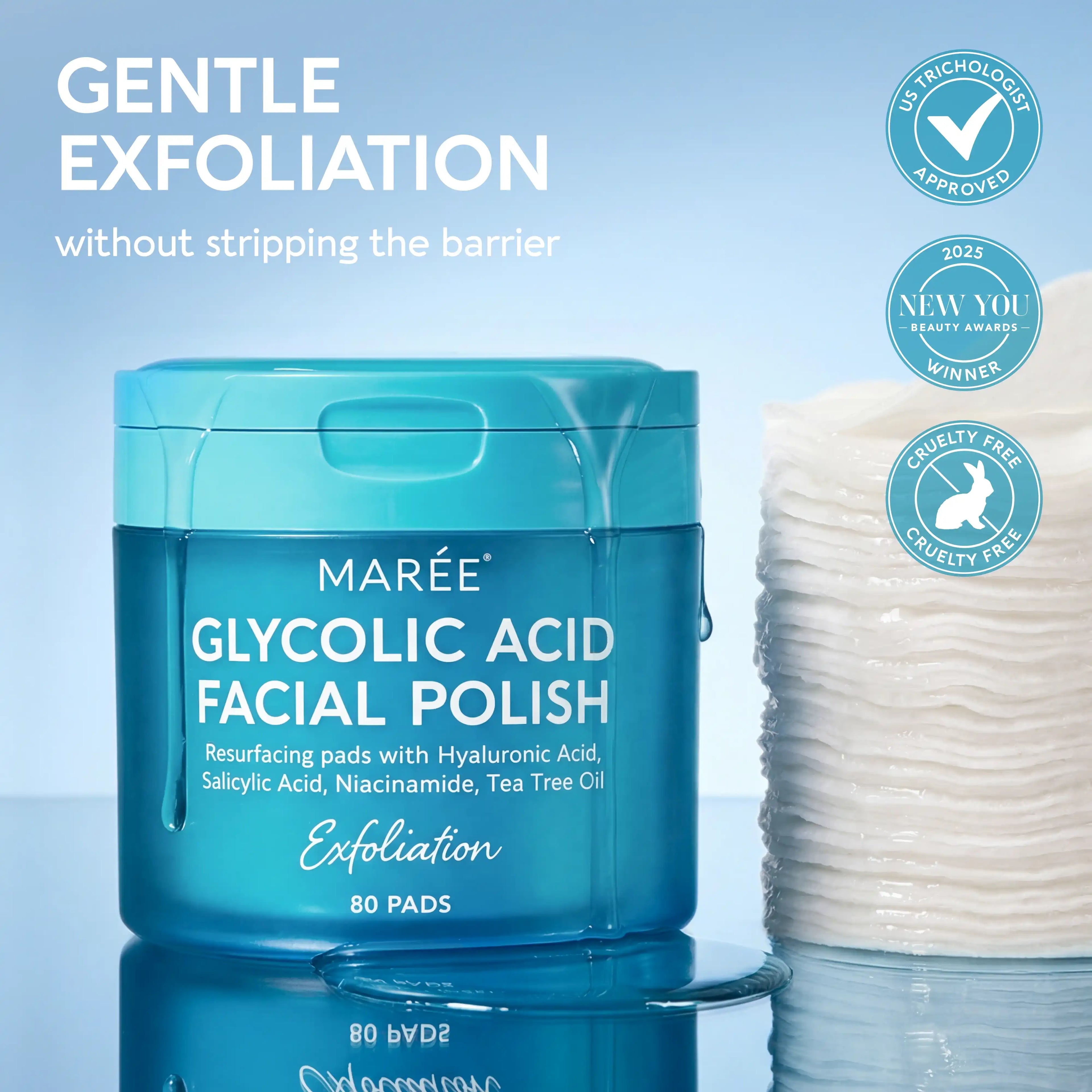 Glycolic Acid Pads 80 PCS by Maree