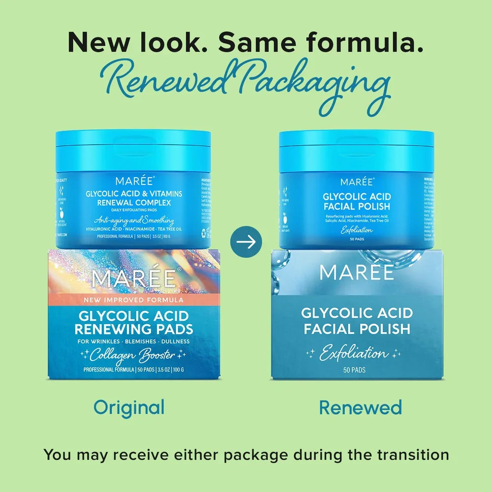 Glycolic Acid Exfoliating Pads by Maree