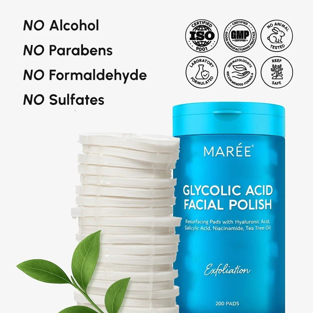 Glycolic Acid Pads 200 PCS by Maree