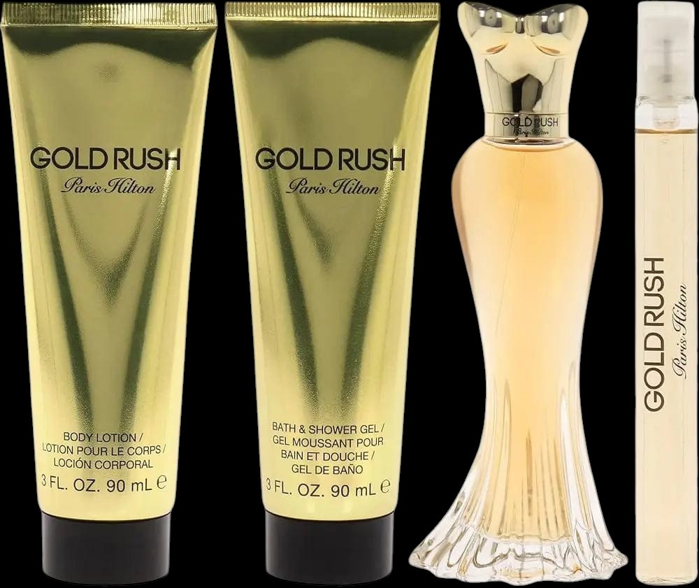 Gold Rush By Paris Hilton For Women (4Pc Gift Set) by perfumesandrea