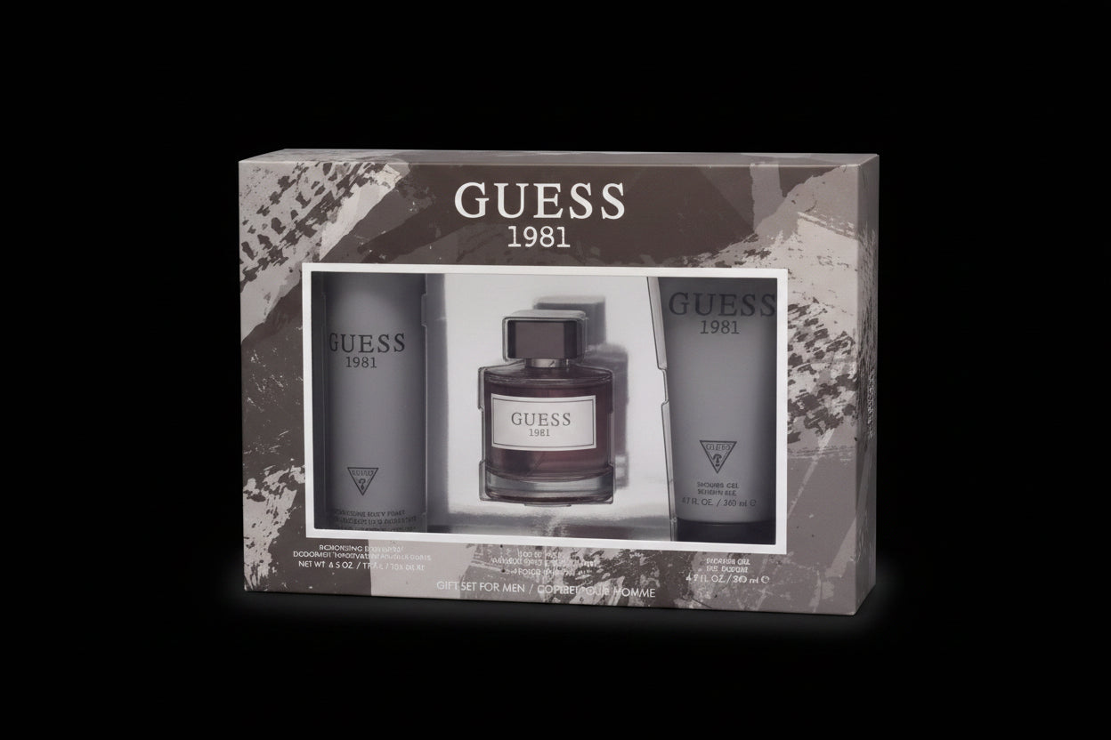 Guess 1981 Set 3p 3.4 oz M EDT Spray by perfumesandrea
