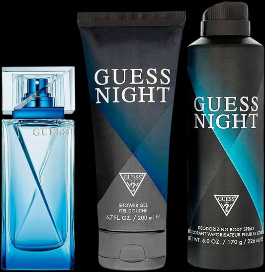Guess Night By Guess For Men 3Pcs Set EDT Spray by perfumesandrea