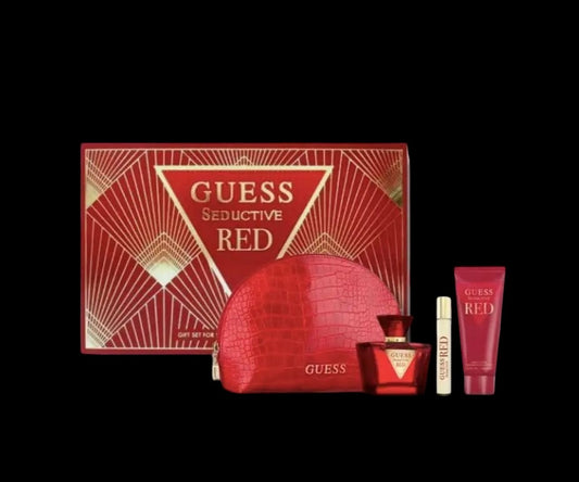 Guess Seductive Red 4pc Gift Set Eau de Toilette Spray by perfumesandrea