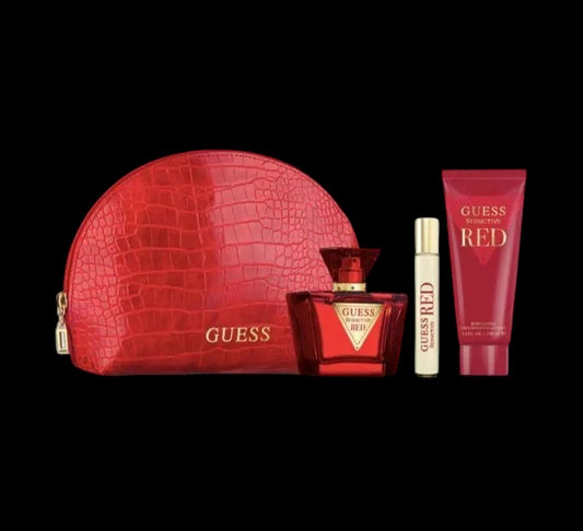 Guess Seductive Red 4pc Gift Set Eau de Toilette Spray by perfumesandrea