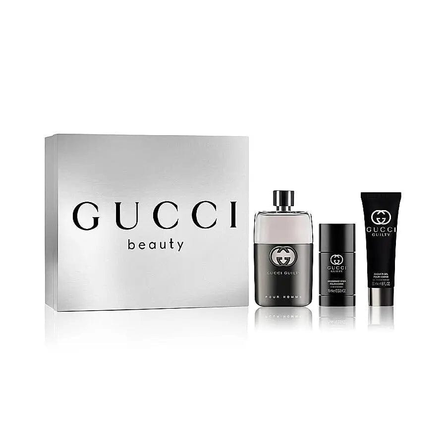 Guilty By Gucci For Men EDT Spray (3pc Gift Set) by perfumesandrea