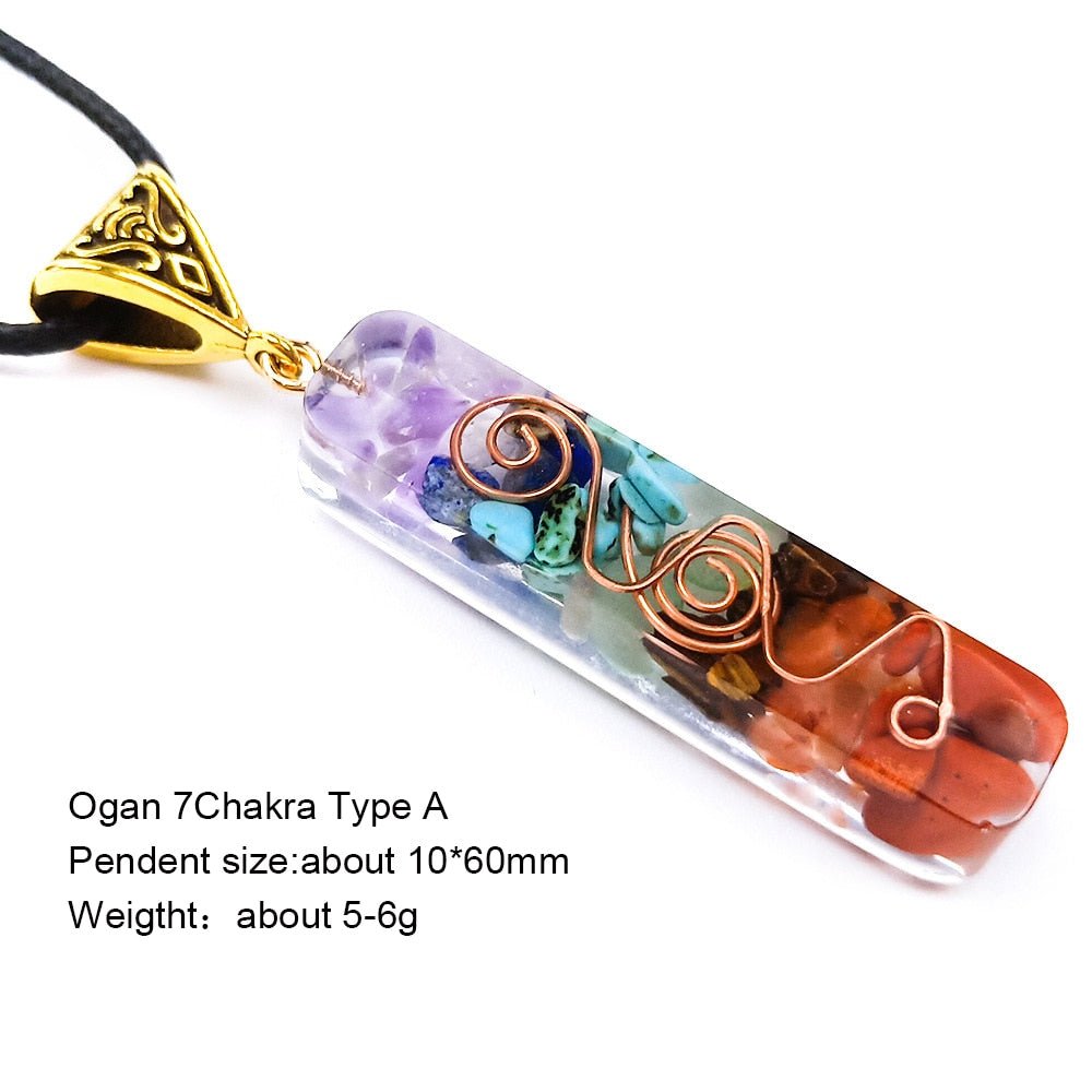 Reiki Genesing 7 Chakra Orgone Halssnoer
