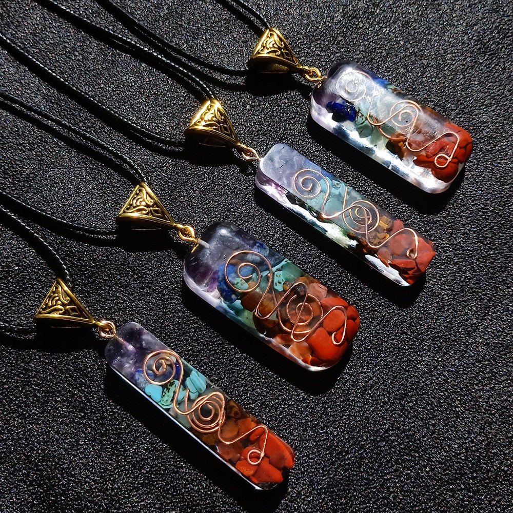 Reiki Genesing 7 Chakra Orgone Halssnoer