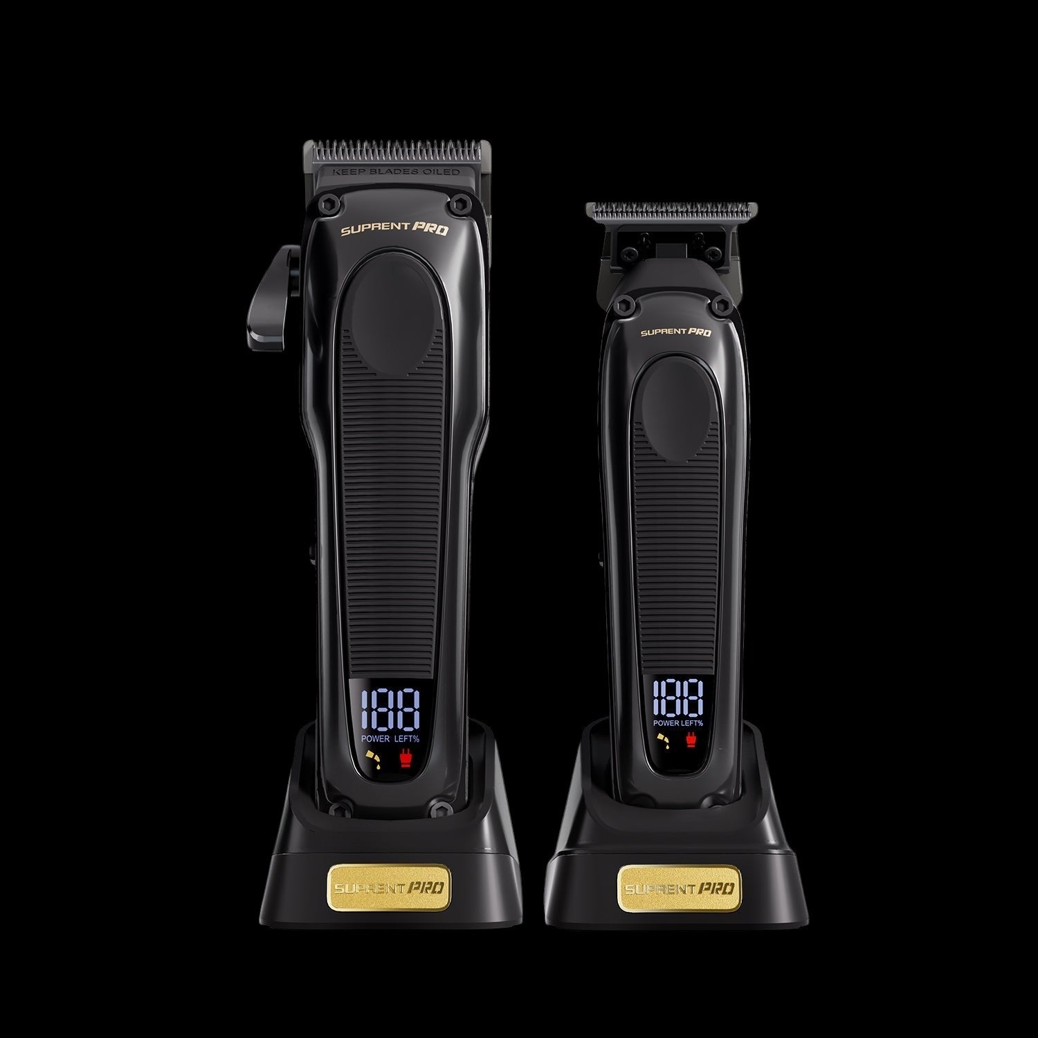 The Black Obsidian Professional Clipper and Trimmer Set - HC776BX by SUPRENT US