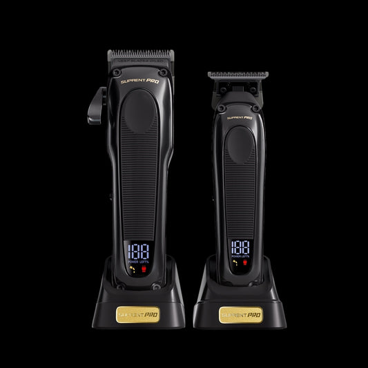 The Black Obsidian Professional Clipper and Trimmer Set - HC776BX - AetherLux.Shop