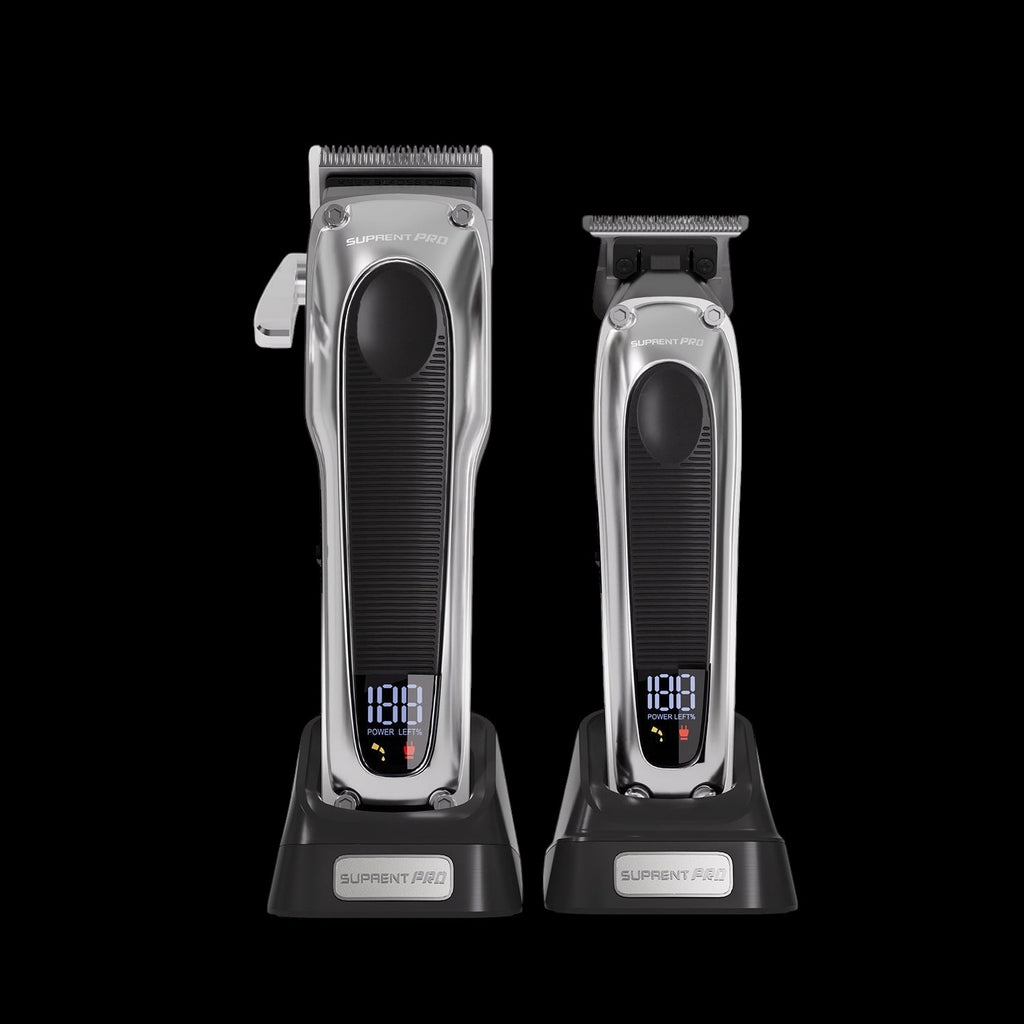 The Black Obsidian Professional Clipper and Trimmer Set - HC776SX by SUPRENT US