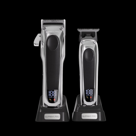 The Black Obsidian Professional Clipper and Trimmer Set - HC776SX - AetherLux.Shop