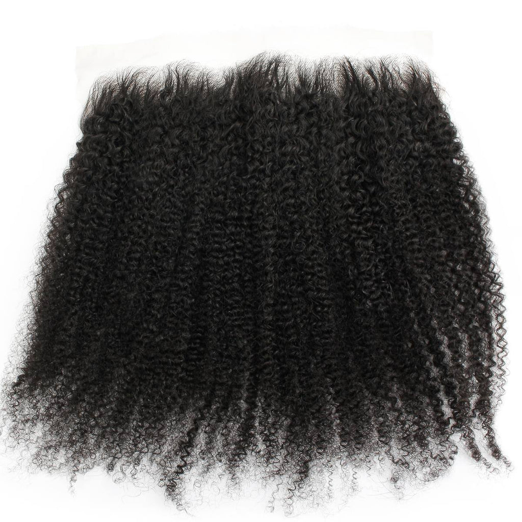 Afro Kinky 13x6 HD Lace Human Hair Frontal by Private Label
