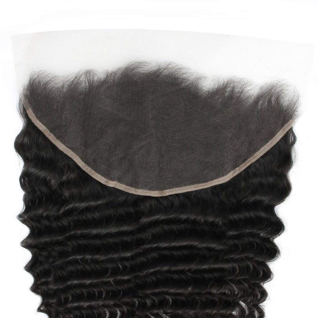 Deep Wave 13x6 HD Lace Human Hair Frontal by Private Label