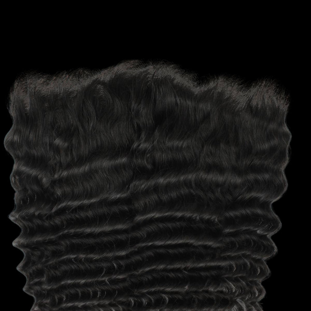 Deep Wave 13x6 HD Lace Human Hair Frontal by Private Label