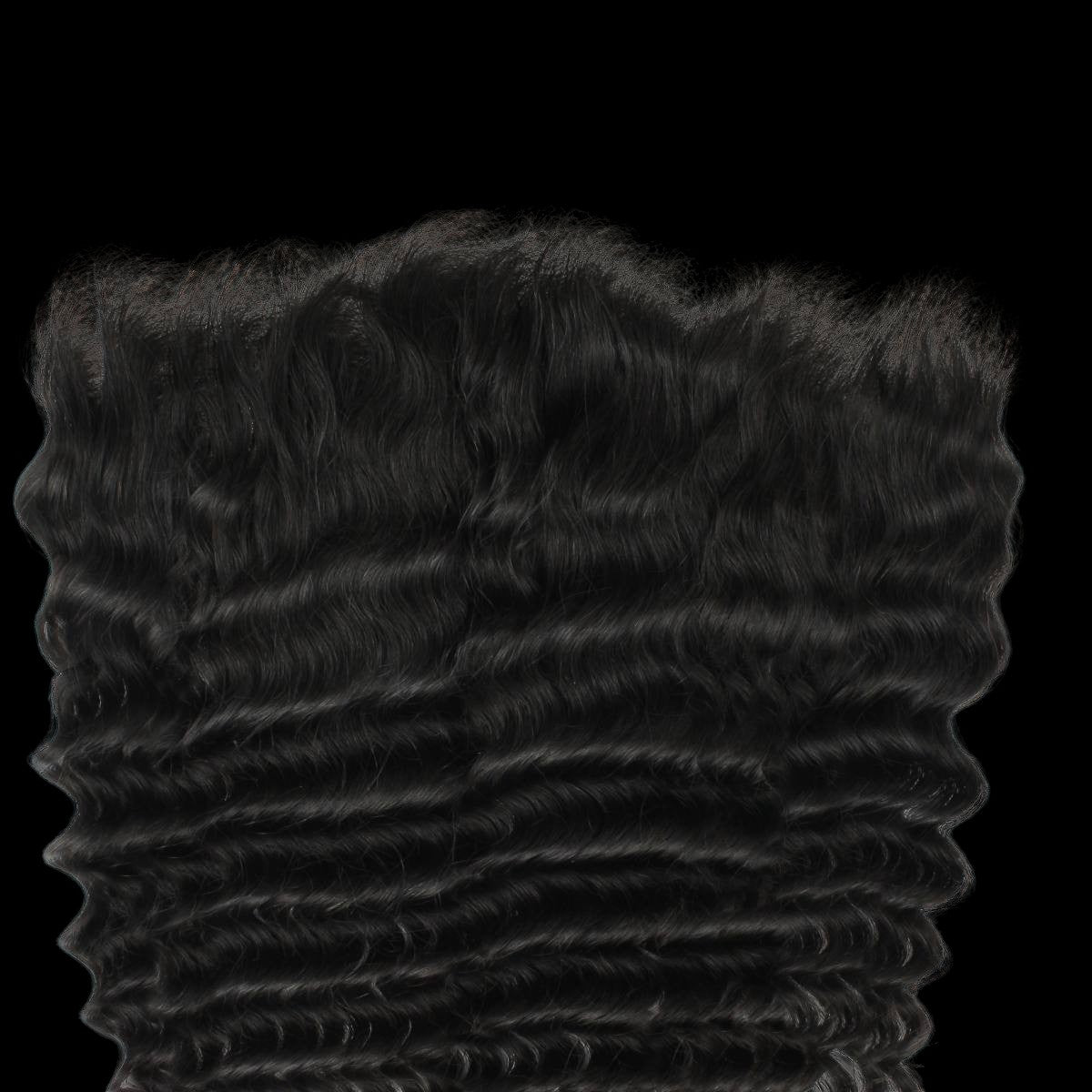 Deep Wave 13x6 HD Lace Human Hair Frontal by Private Label