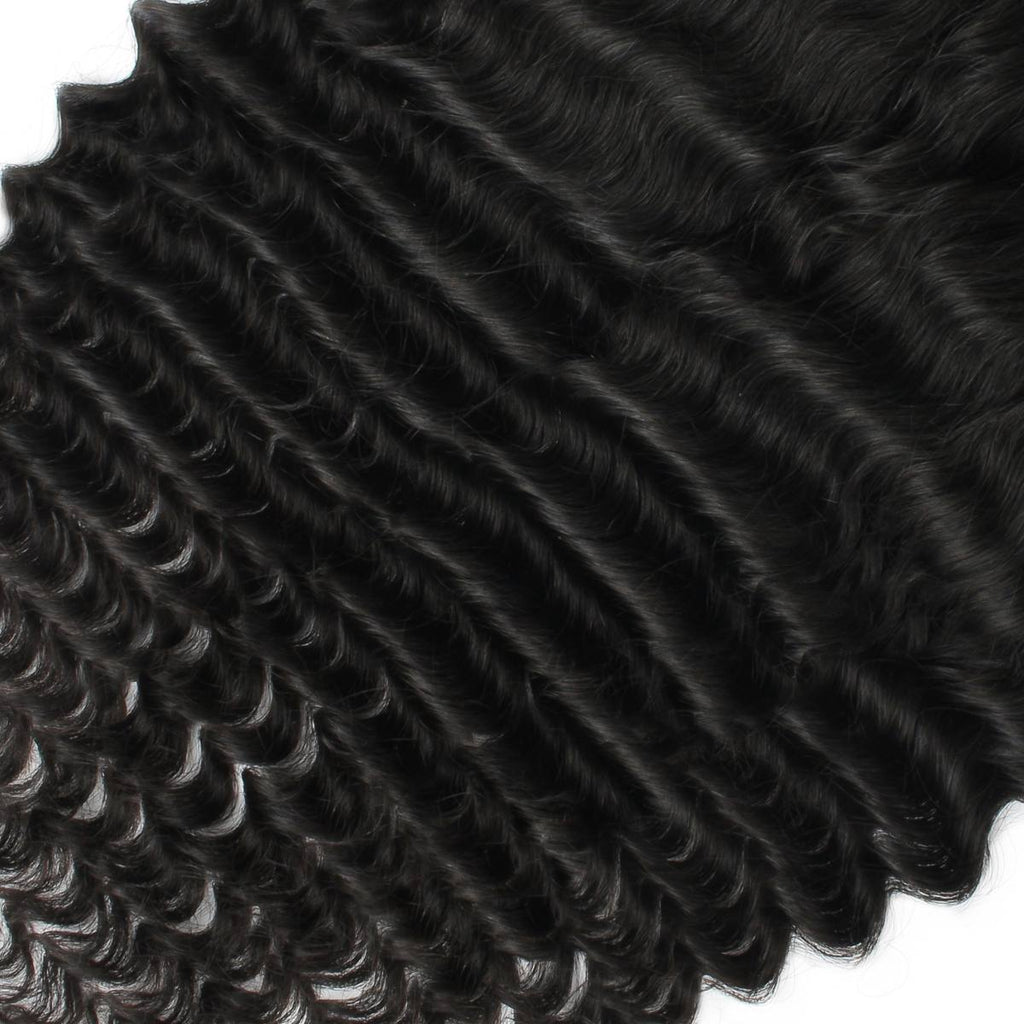 Deep Wave 13x6 HD Lace Human Hair Frontal by Private Label