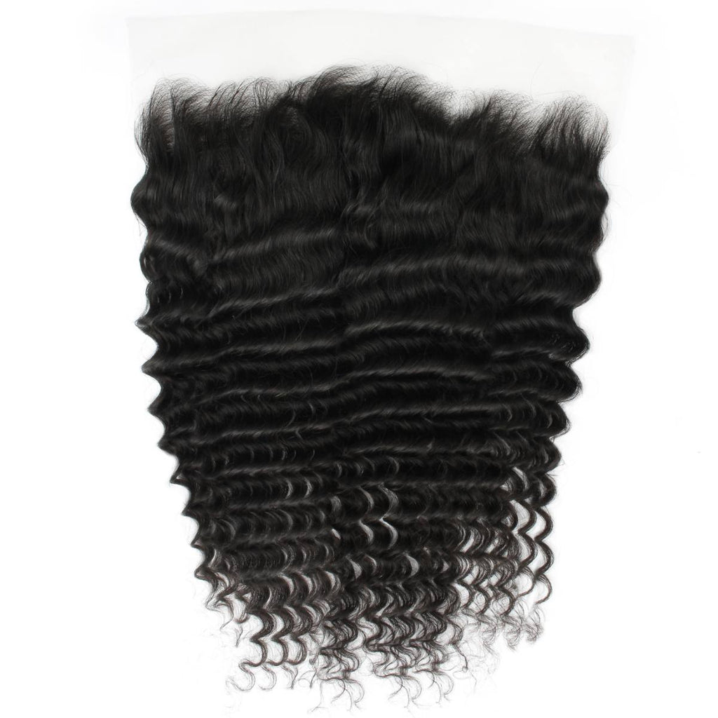 Deep Wave 13x6 HD Lace Human Hair Frontal by Private Label