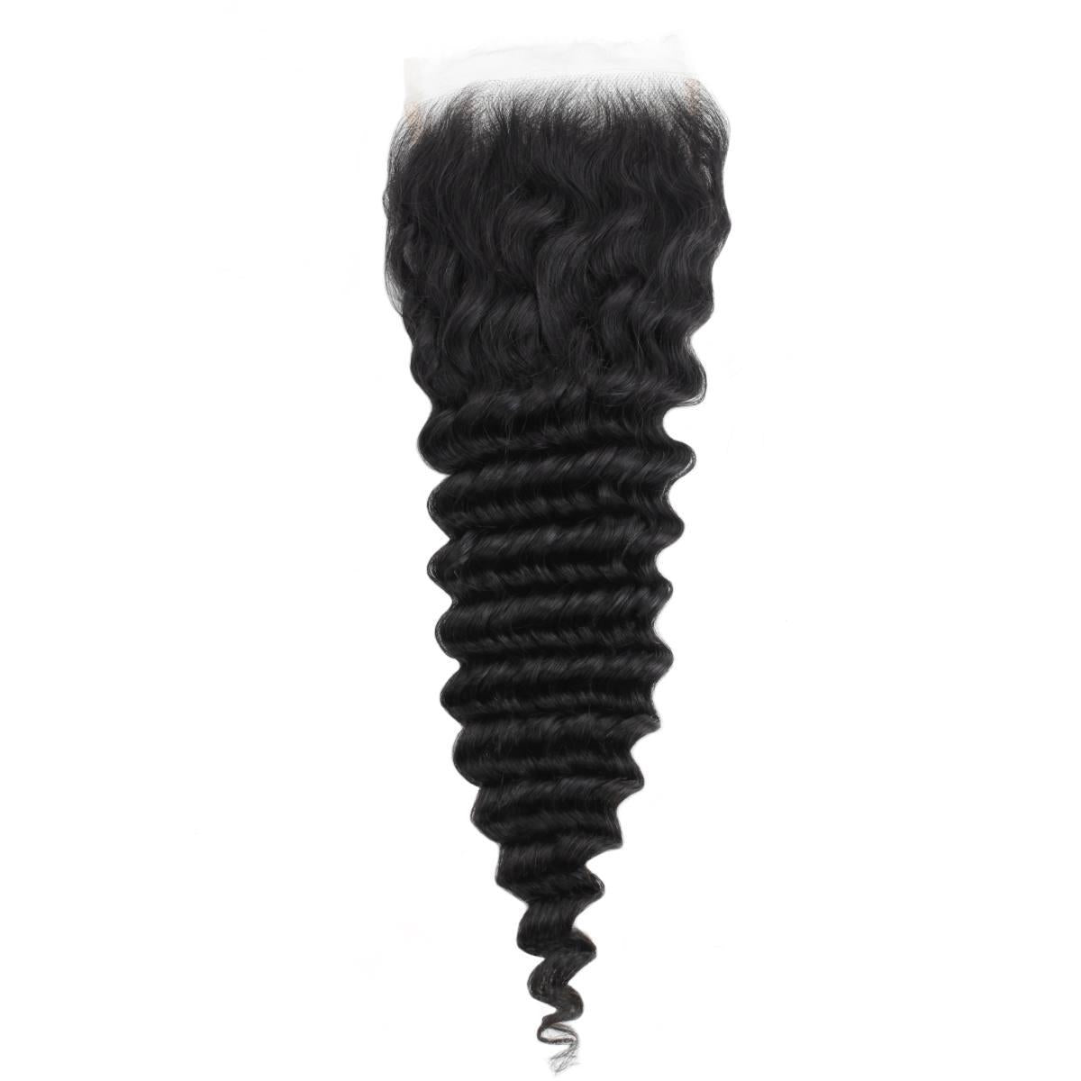 Deep Wave 5x5 HD Lace Human Hair Closure by Private Label