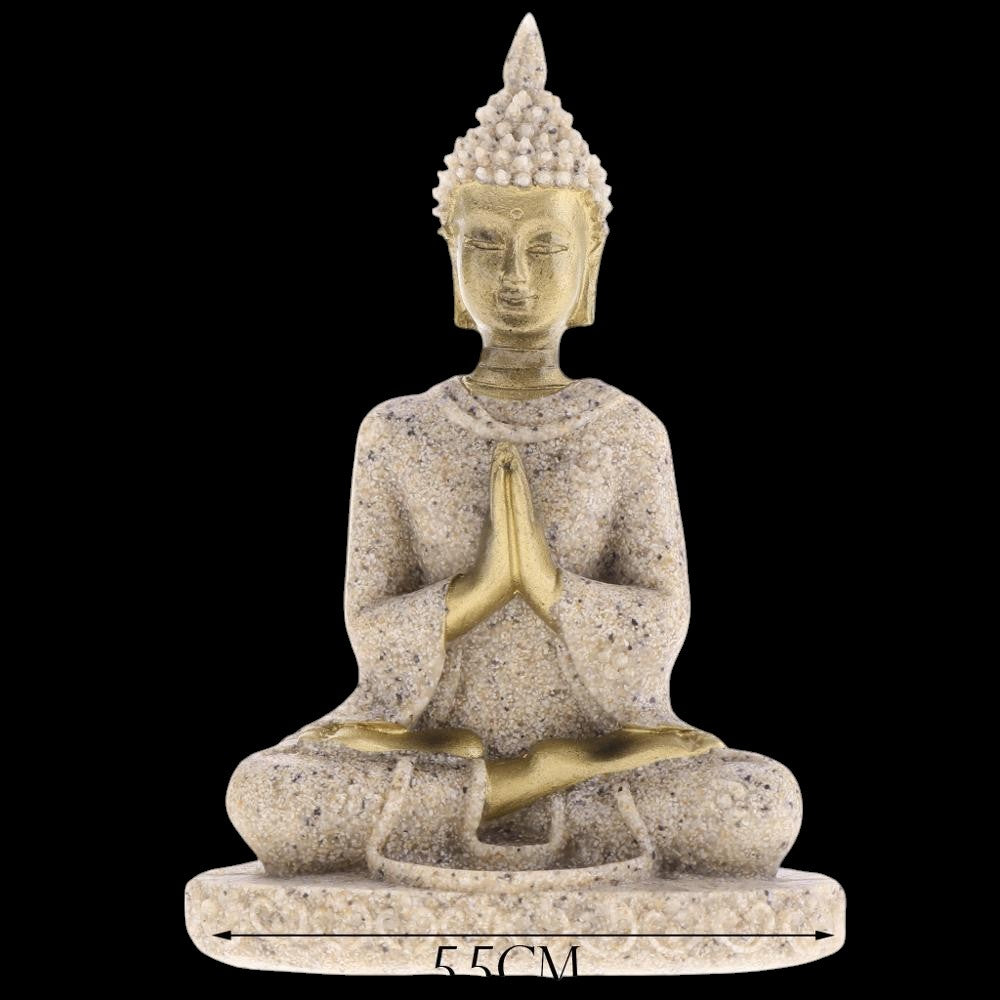 Miniature Sandstone Meditation Buddha by The Good Shaman