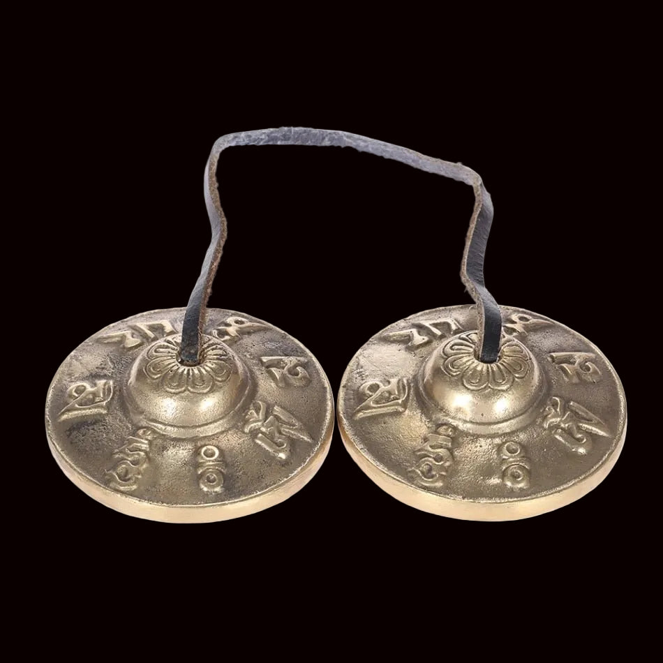 Handcrafted Tibetan Meditation Cymbals - AetherLux.Shop