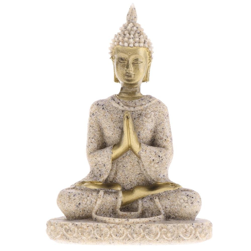 Miniature Sandstone Meditation Buddha by The Good Shaman