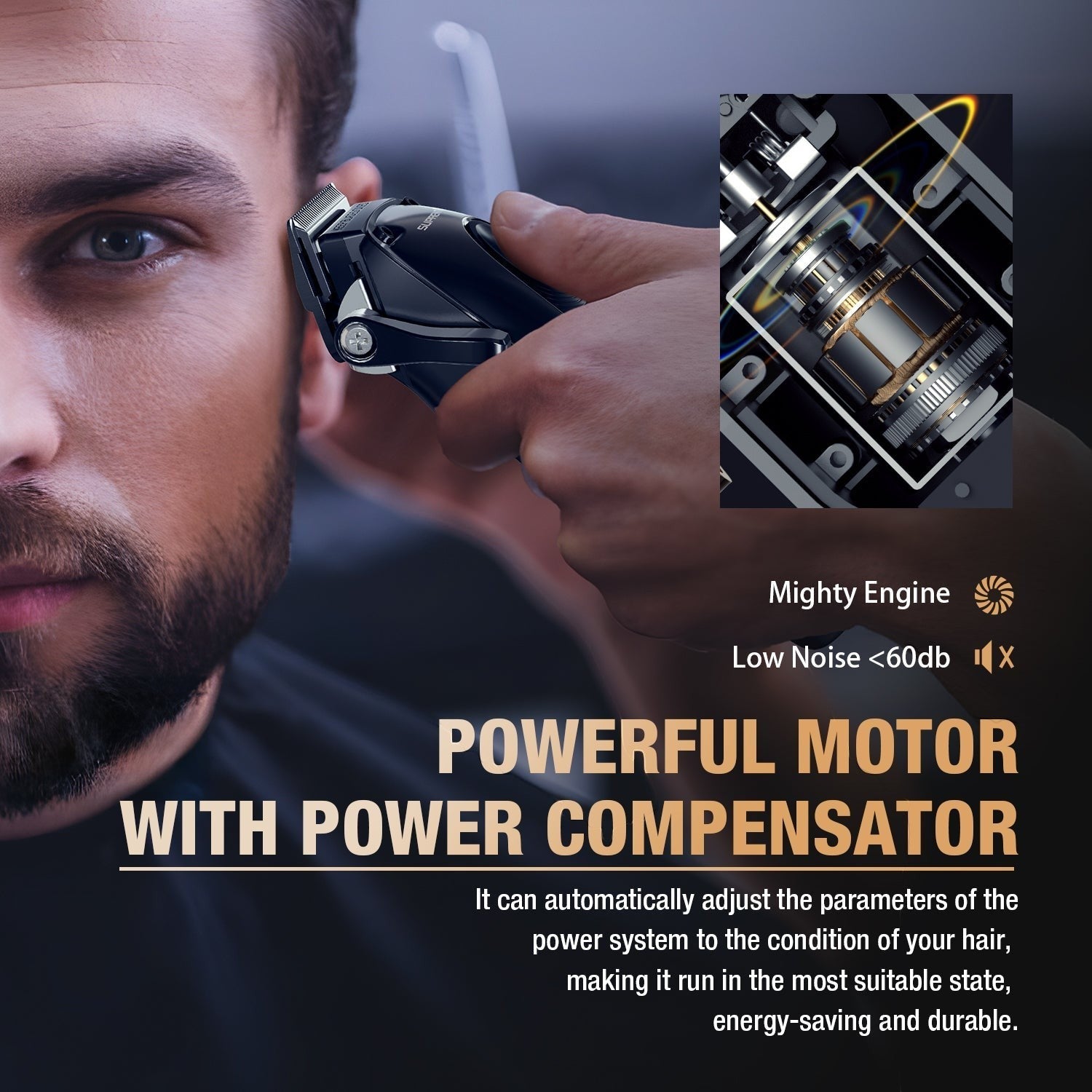 The Black Onyx Professional Clipper and Trimmer Set - HC756BX by SUPRENT US