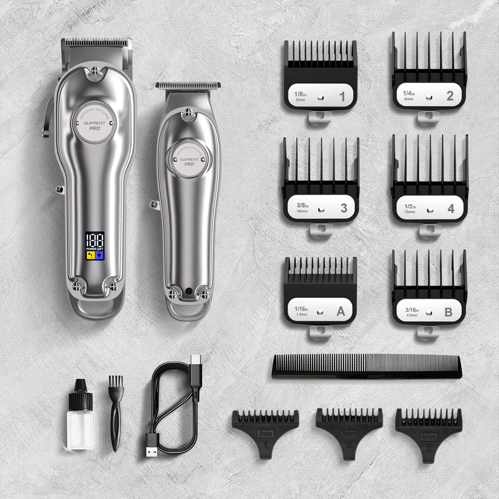 The Silver Knight Professional Clipper and Trimmer Set - HC596SX