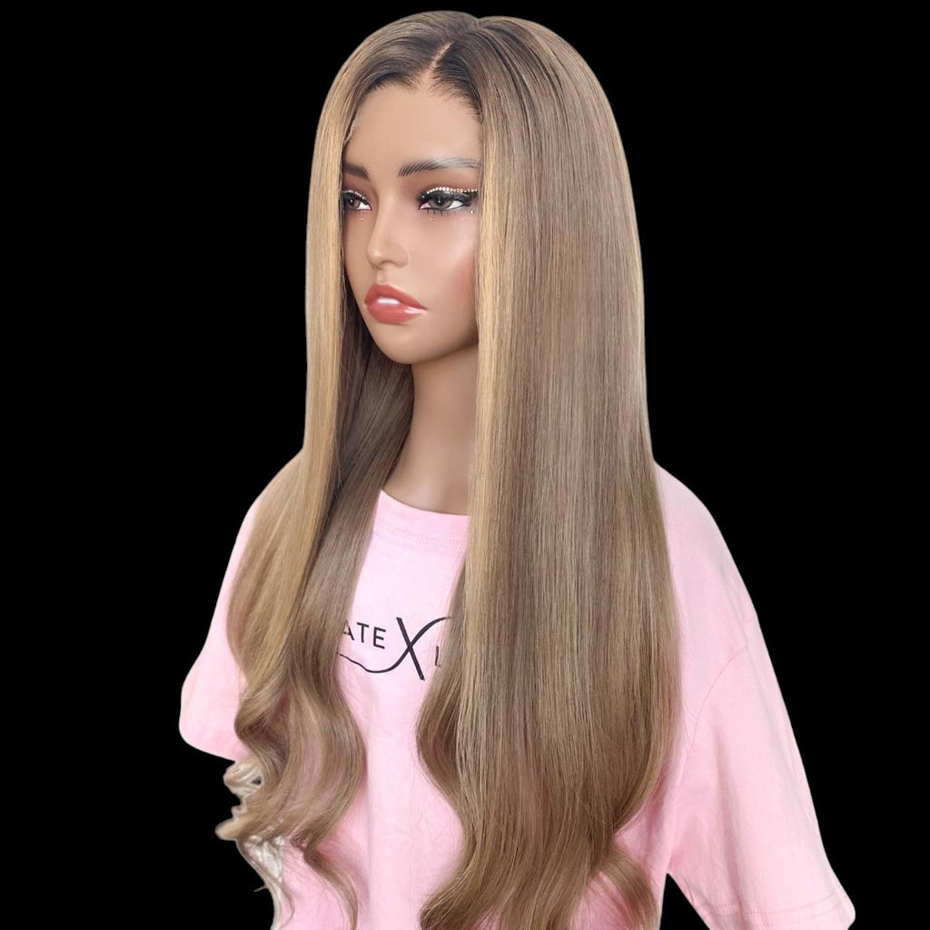 Hazel Glueless 5x5 HD Lace Professionally Colored 100% Human Hair Closure Wig by Private Label