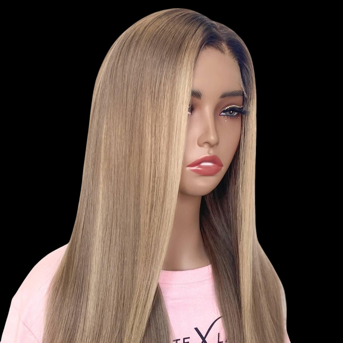 Hazel Glueless 5x5 HD Lace Professionally Colored 100% Human Hair Closure Wig by Private Label