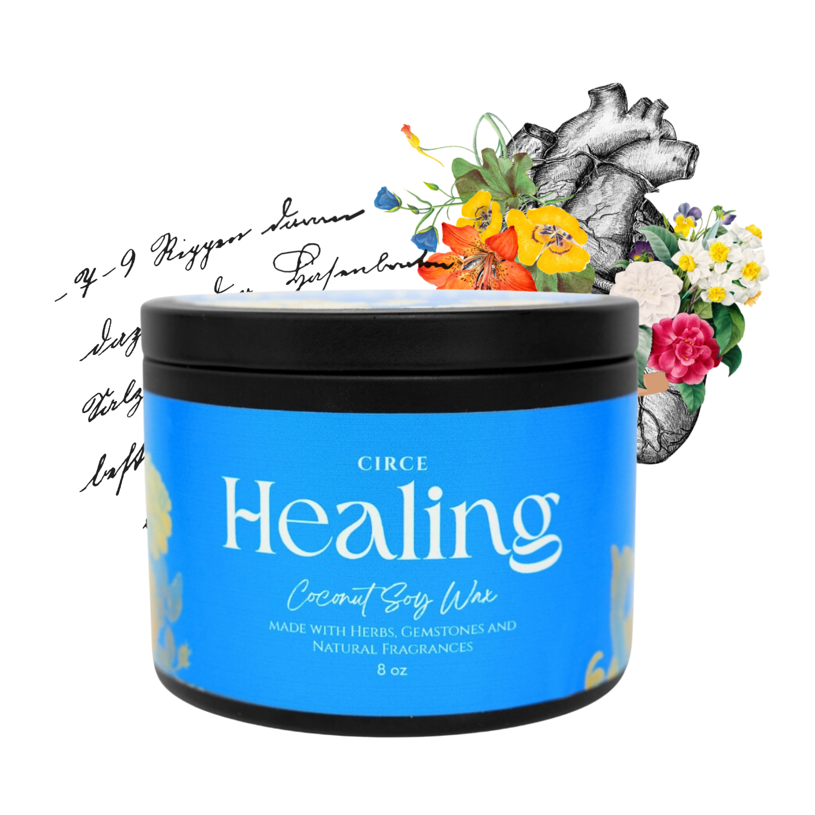 Healing Ritual Candle — 8‑oz Recovery & Wellness Candle by Circe Boutique