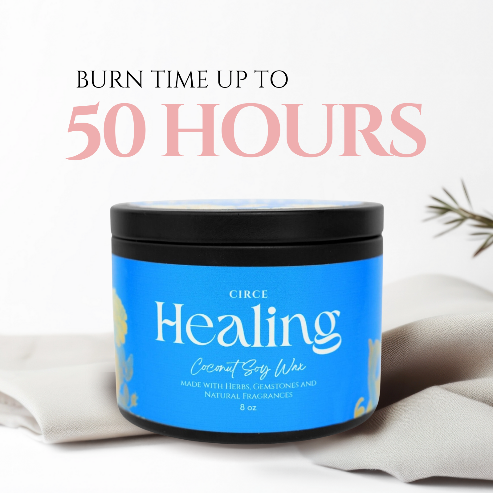 Healing Ritual Candle — 8‑oz Recovery & Wellness Candle by Circe Boutique