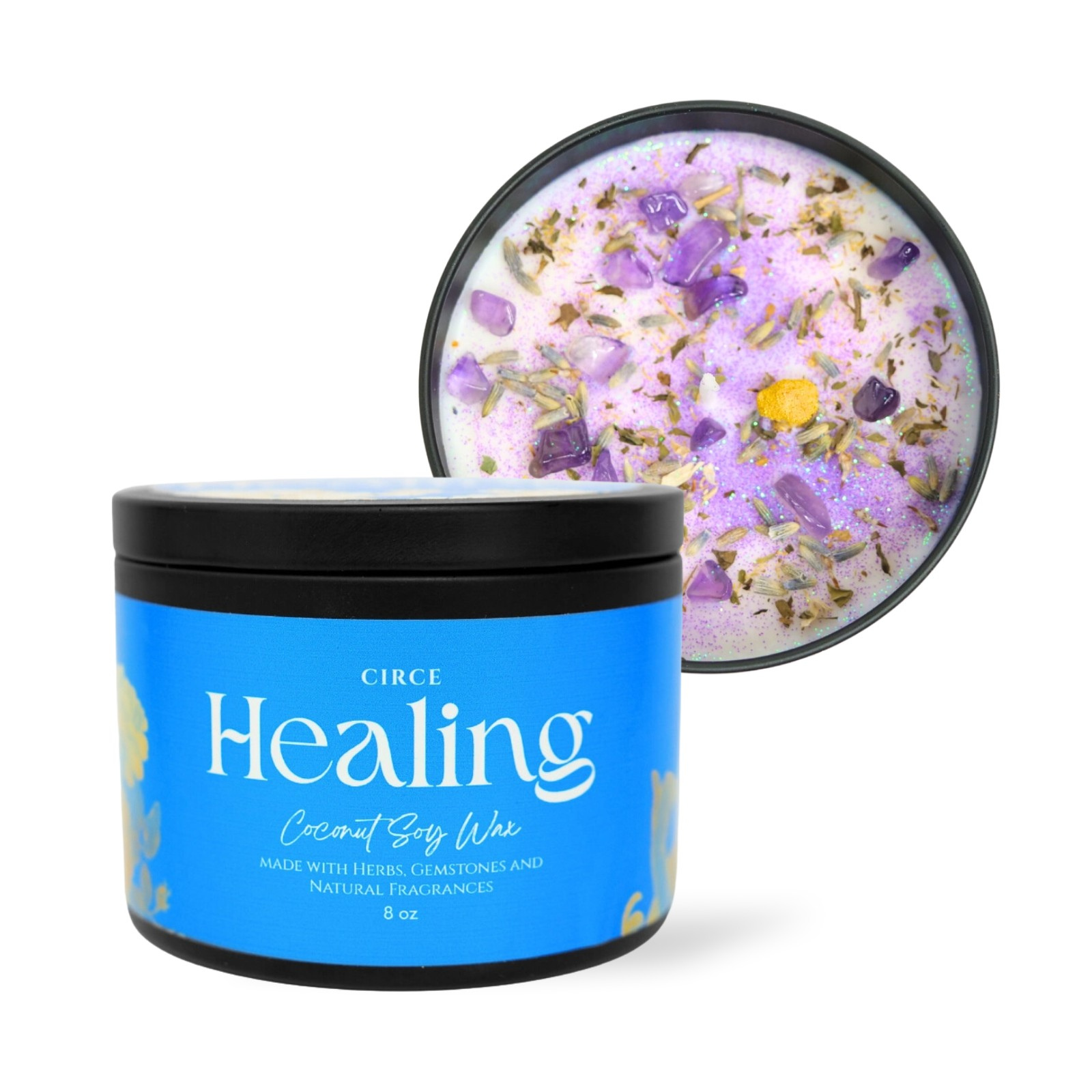 Healing Ritual Candle — 8‑oz Recovery & Wellness Candle by Circe Boutique