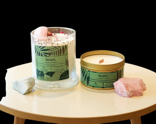 Heart Chakra Luxe Natural Coconut Wax Scented Candle - AetherLux.Shop