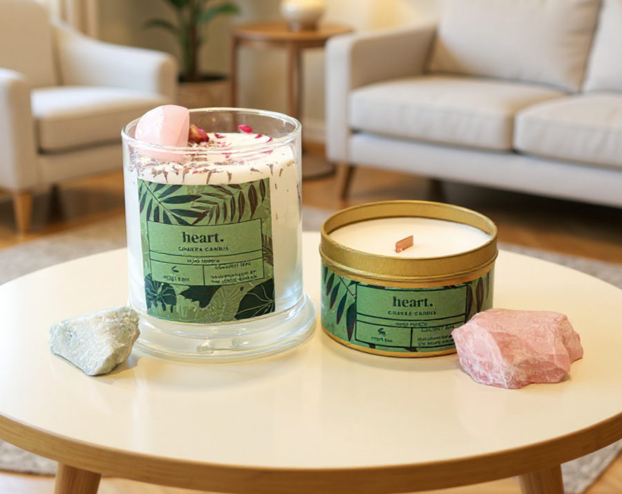 Heart Chakra Luxe Natural Coconut Wax Scented Candle by The Good Shaman