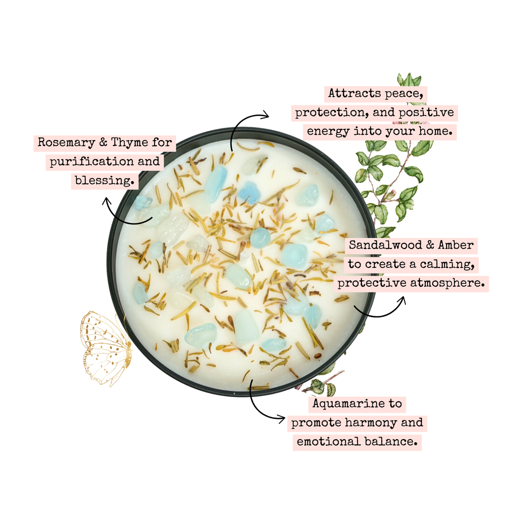 Home Blessing Candle — 8‑oz Harmony & Protection by Circe Boutique