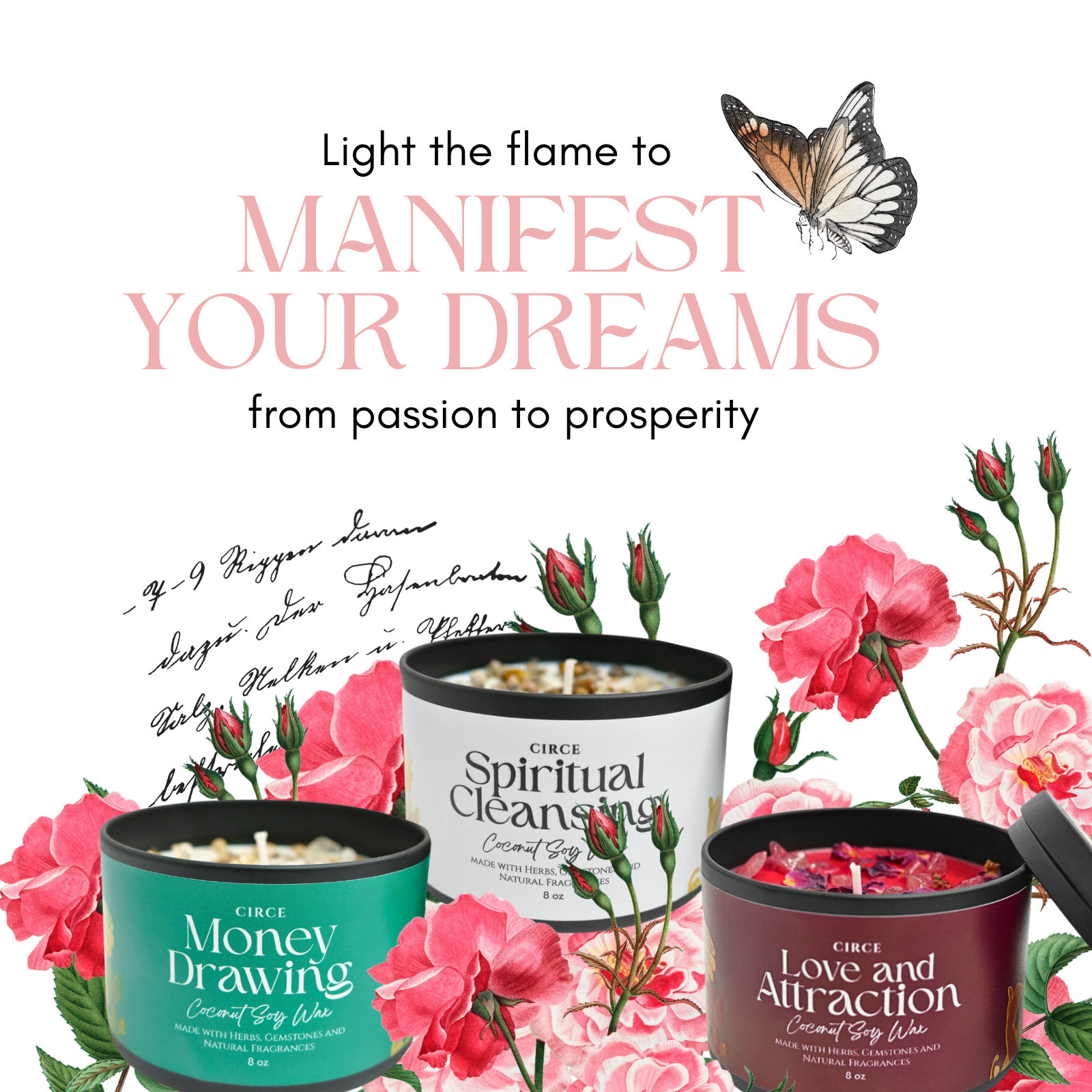 Home Blessing Candle — 8‑oz Harmony & Protection by Circe Boutique