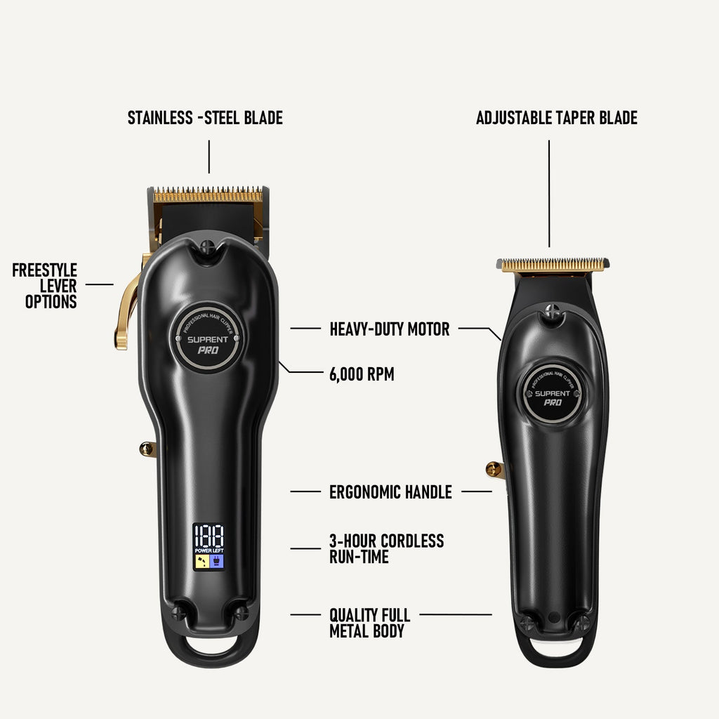 The Black Devil Clipper and Trimmer Set-Supplier-specific
