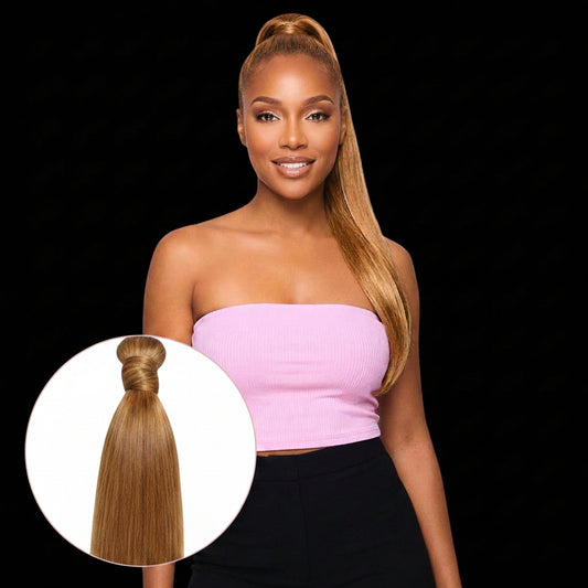 Honey Blonde 100% Human Hair Ponytail Extension by Private Label