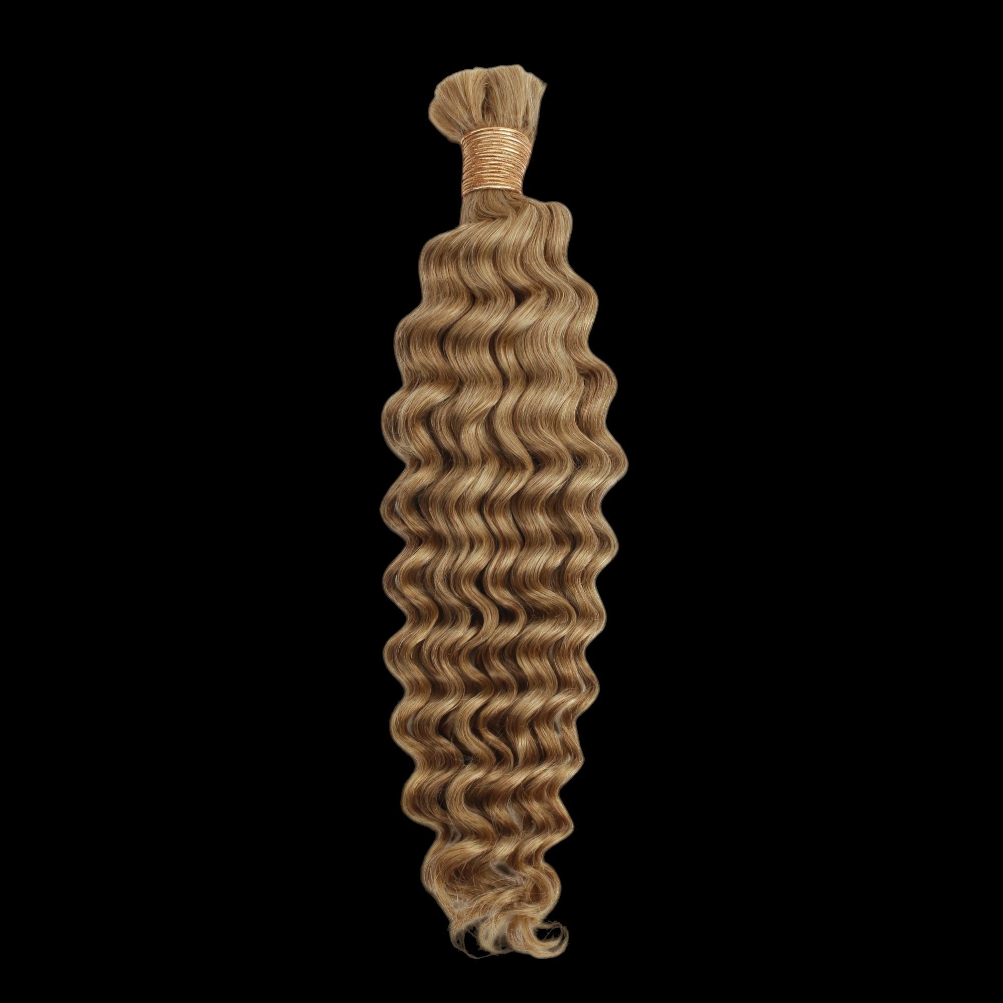 Honey Blonde Deep Wave 27 Bulk 100% Human Braiding Hair by Private Label