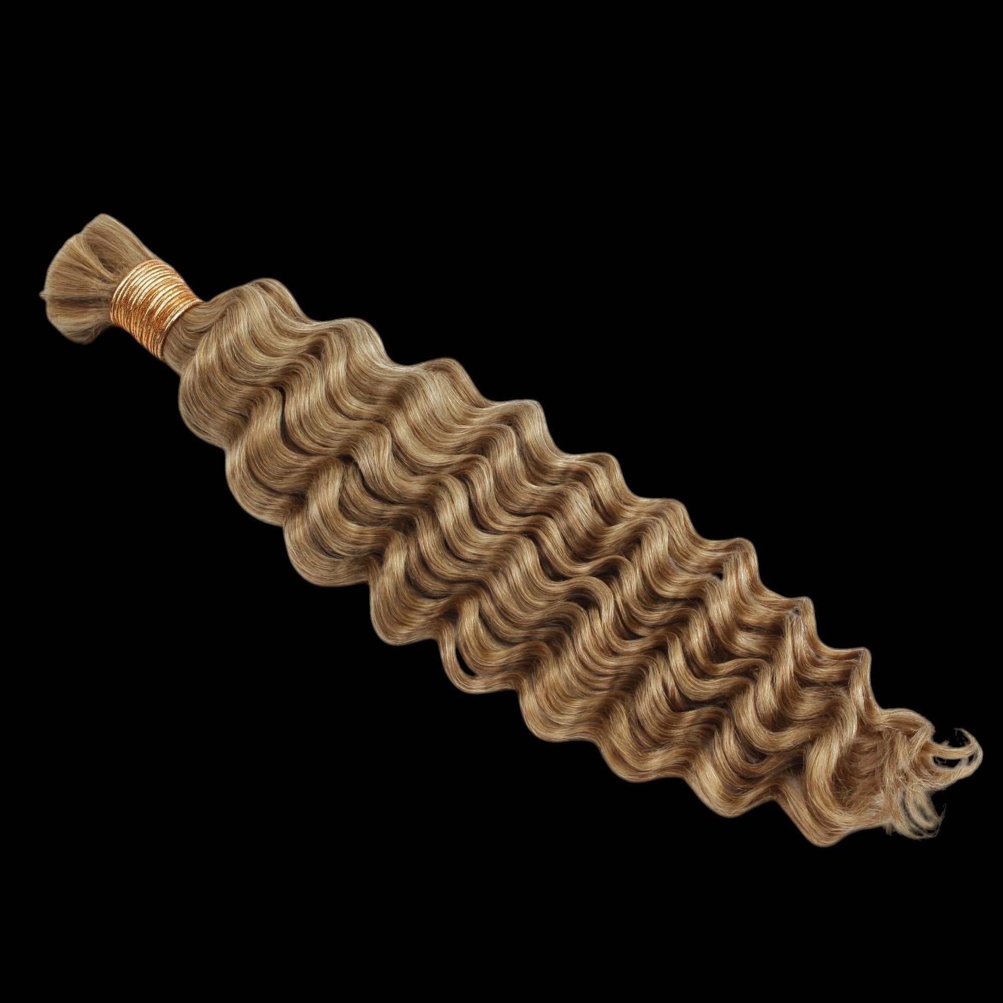 Honey Blonde Deep Wave 27 Bulk 100% Human Braiding Hair by Private Label