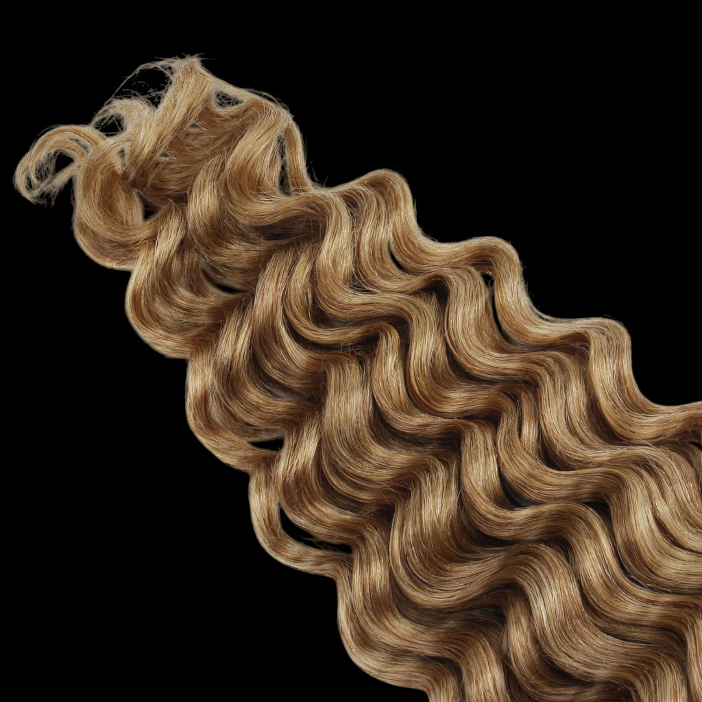 Honey Blonde Deep Wave 27 Bulk 100% Human Braiding Hair by Private Label