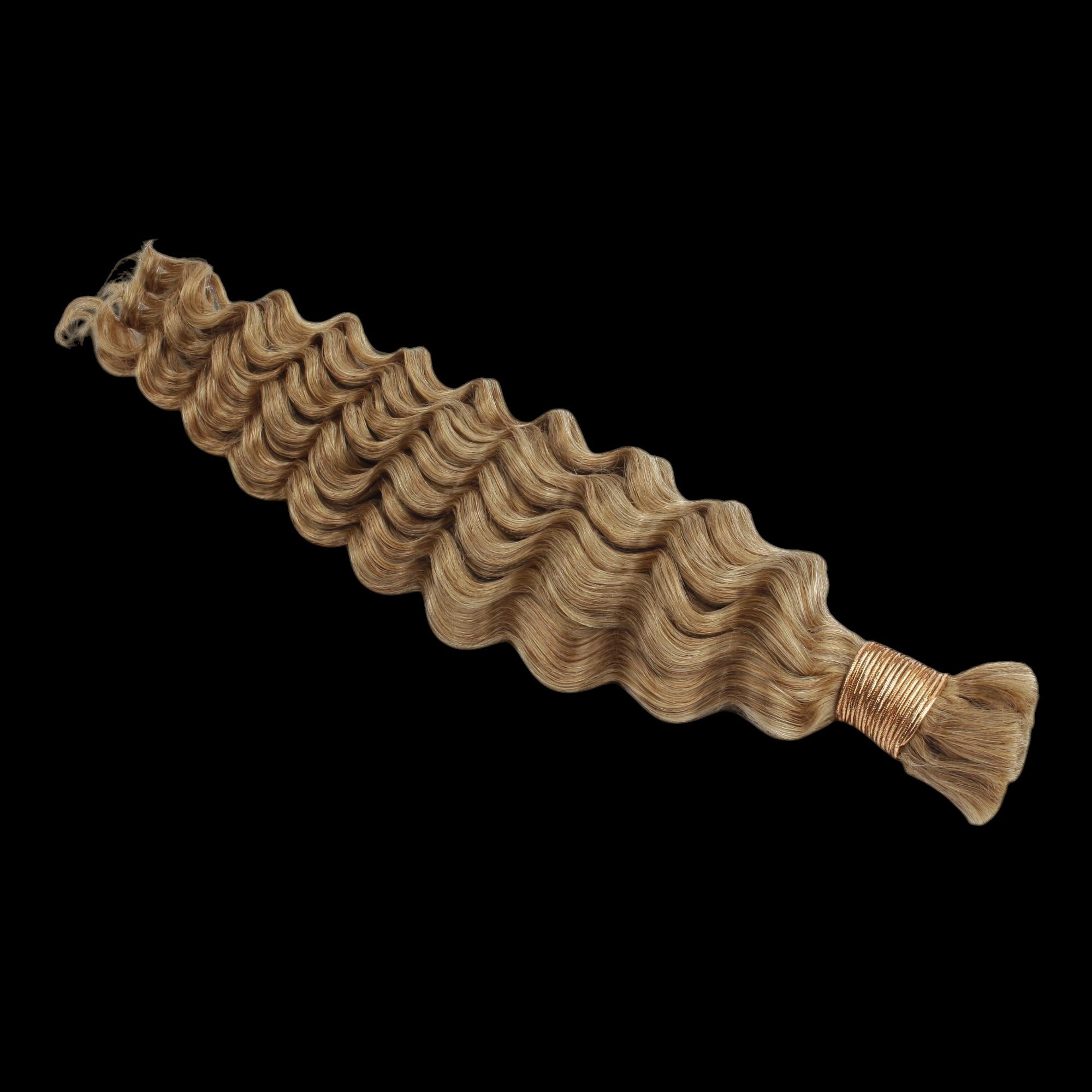 Honey Blonde Deep Wave 27 Bulk 100% Human Braiding Hair by Private Label