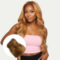 Honey Blonde Seamless Clip-In 100% Human Hair Extensions by Private Label