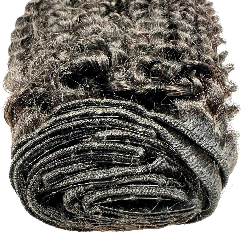 Kinky Curly Clip-In 100% Human Hair Extensions by Private Label