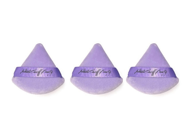 Ashunta Sheriff Beauty Velvet Hypoallergenic Ultra Soft Purple Puffs (3-Pack) by Ashunta Sheriff Beauty