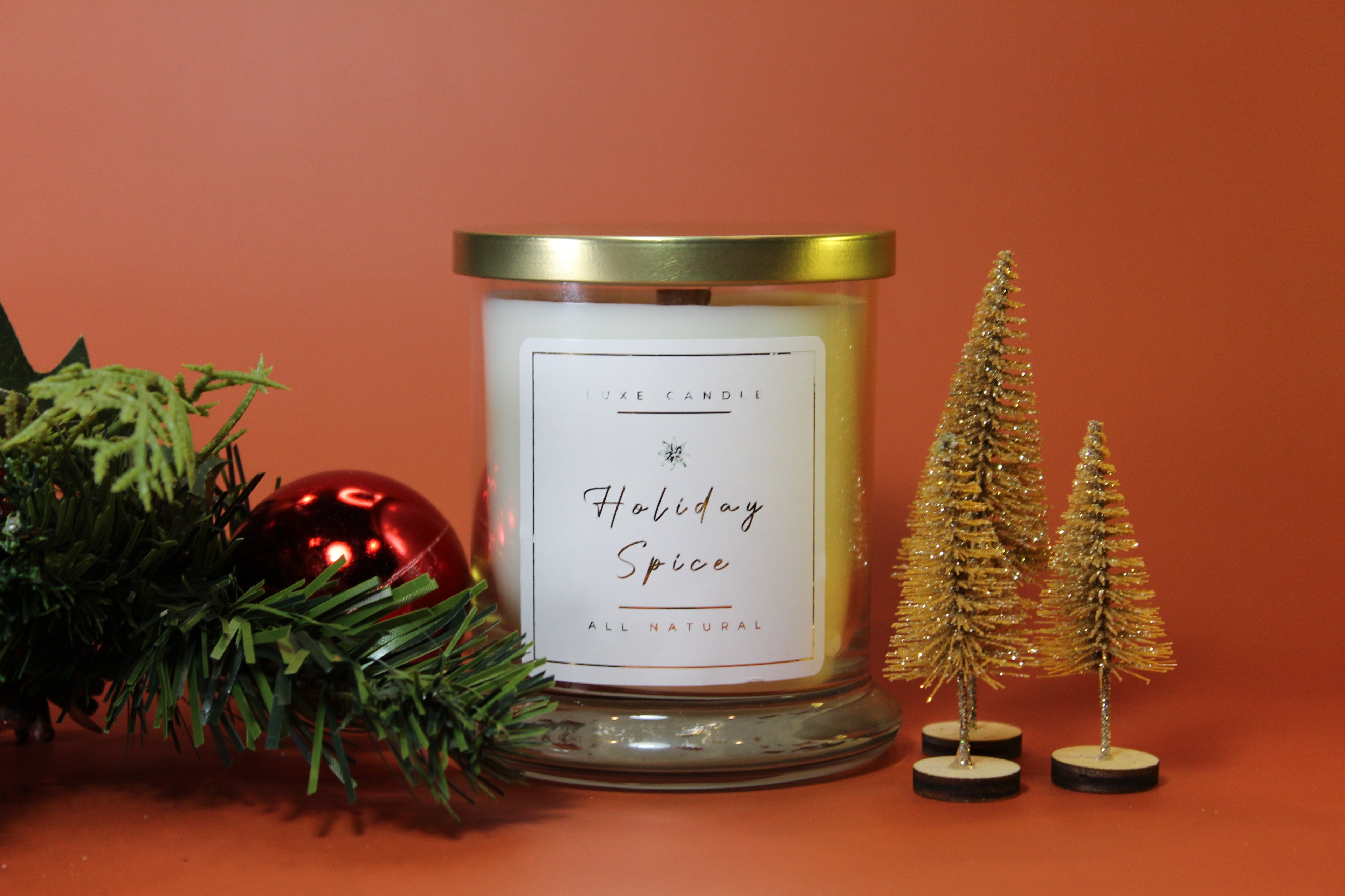 Holiday Spice • Luxe Natural Coconut Wax Candle by The Good Shaman