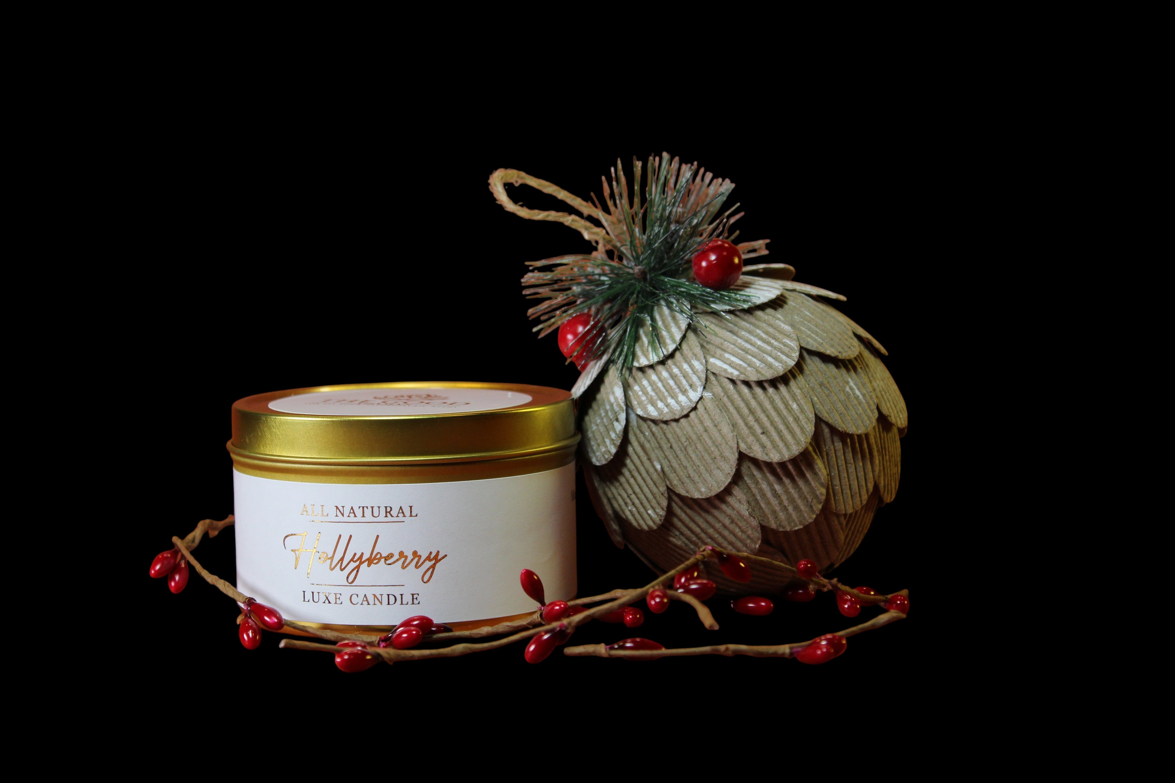 Hollyberry • Luxe Natural Coconut Wax Candle by The Good Shaman