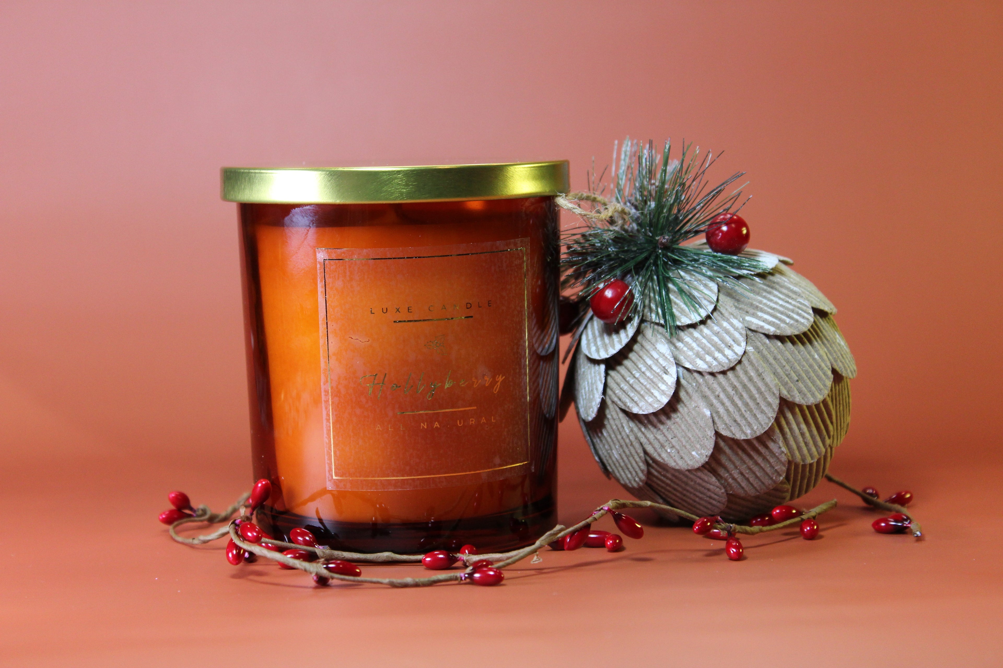 Hollyberry • Luxe Natural Coconut Wax Candle by The Good Shaman