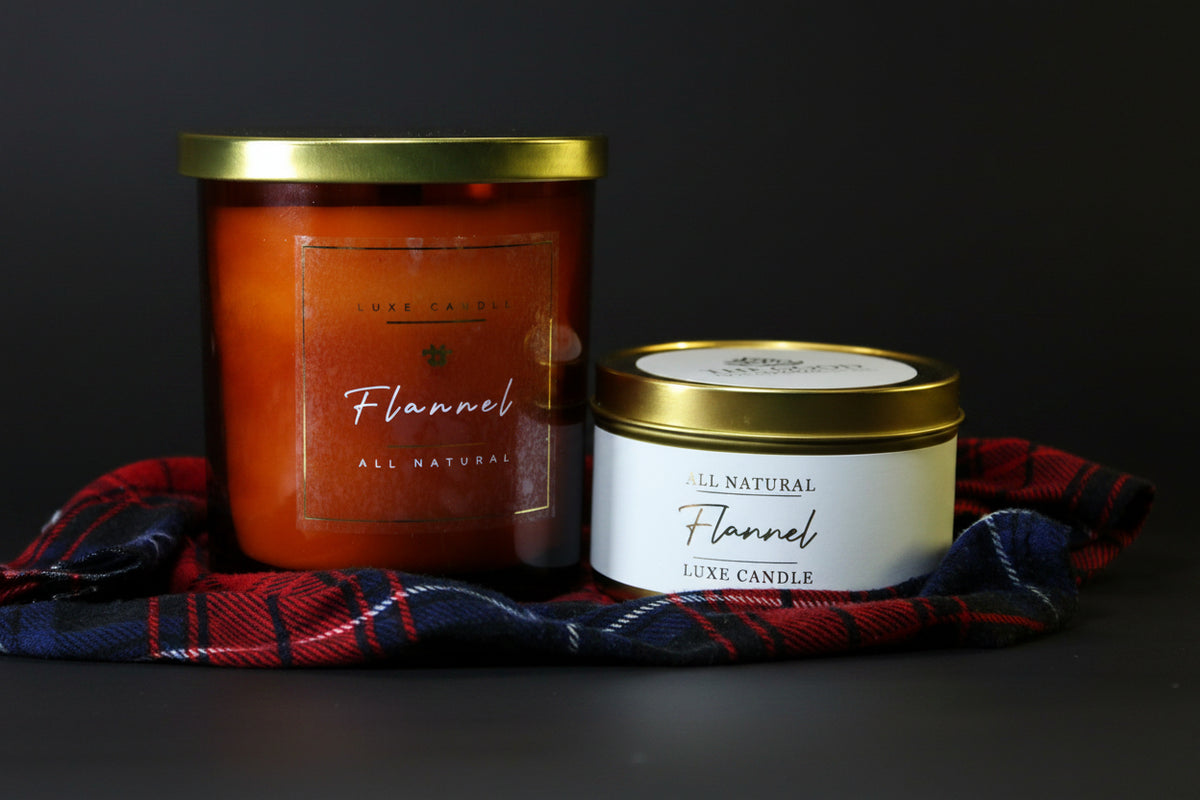 Flannel • Luxe Natural Coconut Wax Candle - AetherLux.Shop