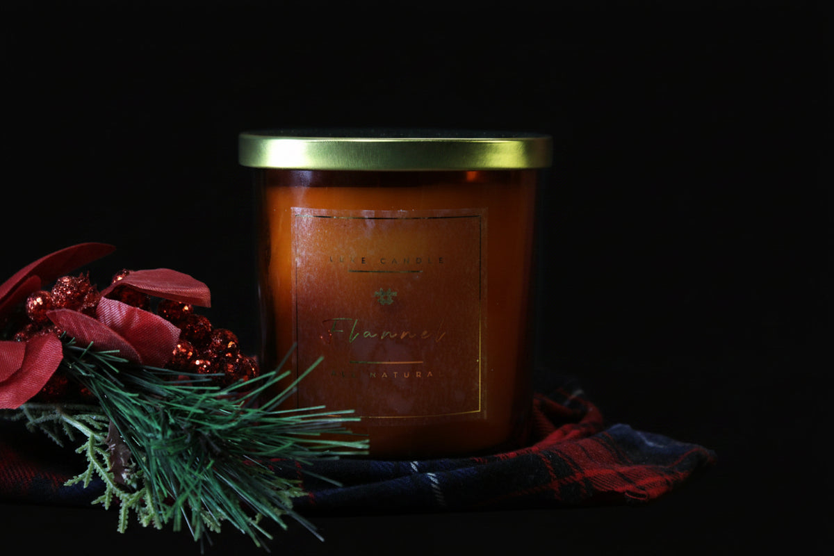 Flannel • Luxe Natural Coconut Wax Candle - AetherLux.Shop